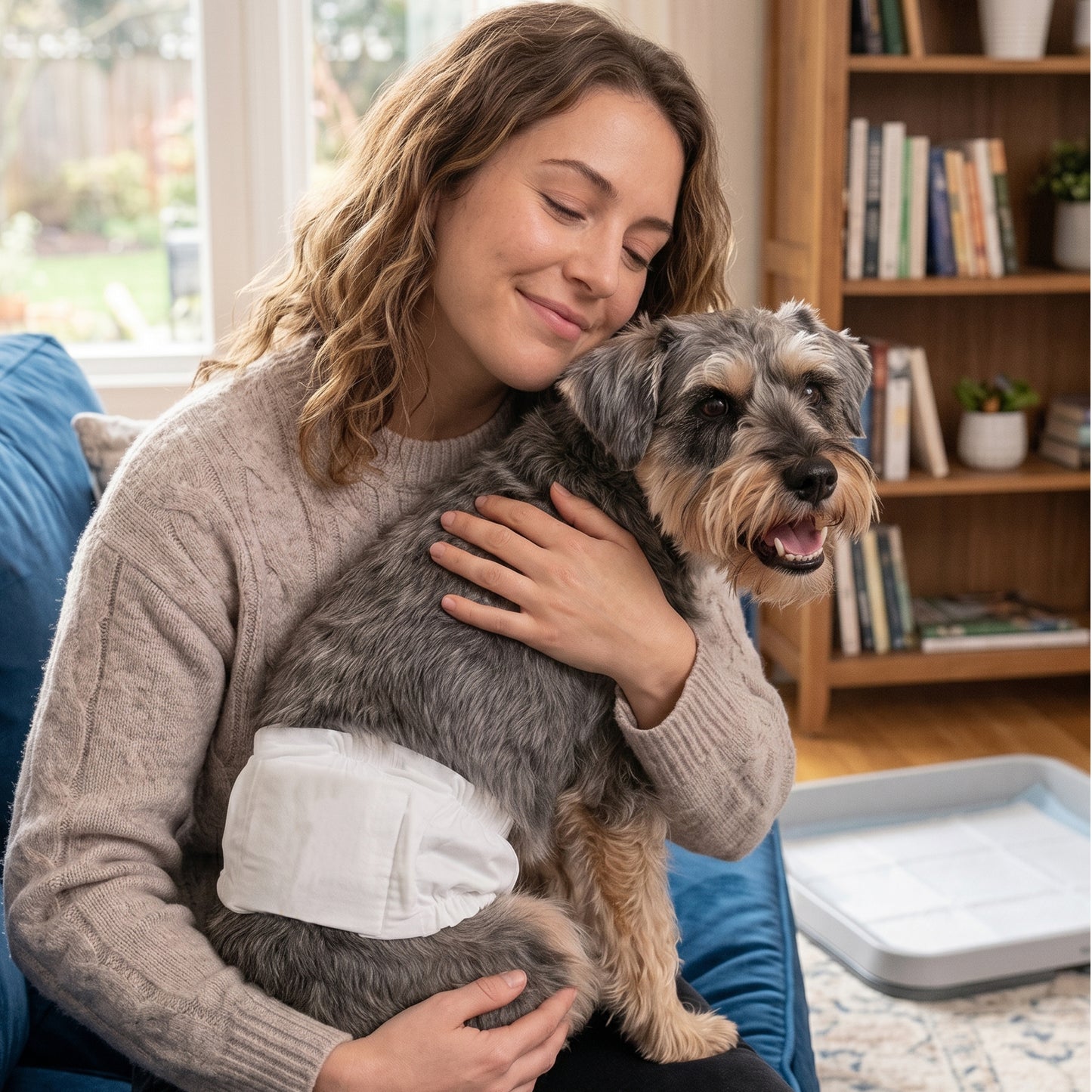 Tolobeve Disposable Male Dog Wraps with Stretchy Waistband, Small, 50 Count – Leak-Resistant & Absorbent for Training, Travel, Excitable Urination