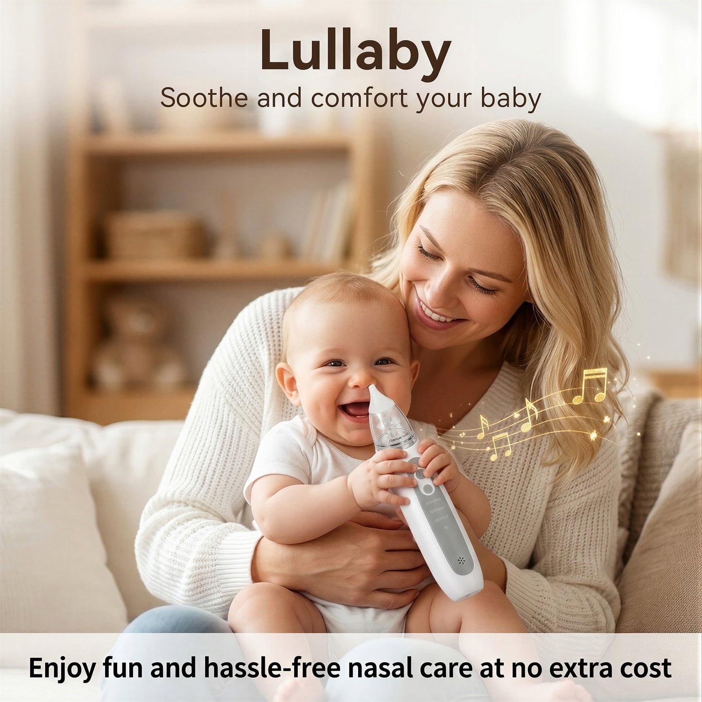 ZNQPLF Nose Sucker for Baby, Nasal Aspirator for Baby, Electric Nose Suction for Baby, Baby Nose Sucker, White