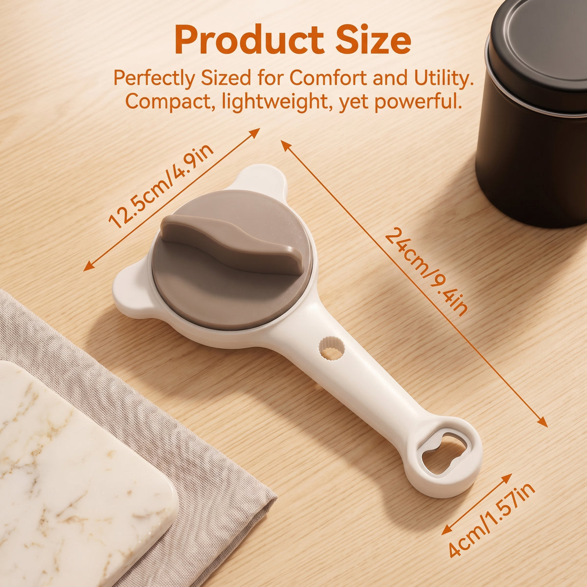 M Buder Jar Opener for Seniors, 4-in-1 Adjustable Bottle Opener with Non-Slip Grip for Jars, Bottles and Beer Caps, Suitable Lid Opener for Arthritis and Weak Hands