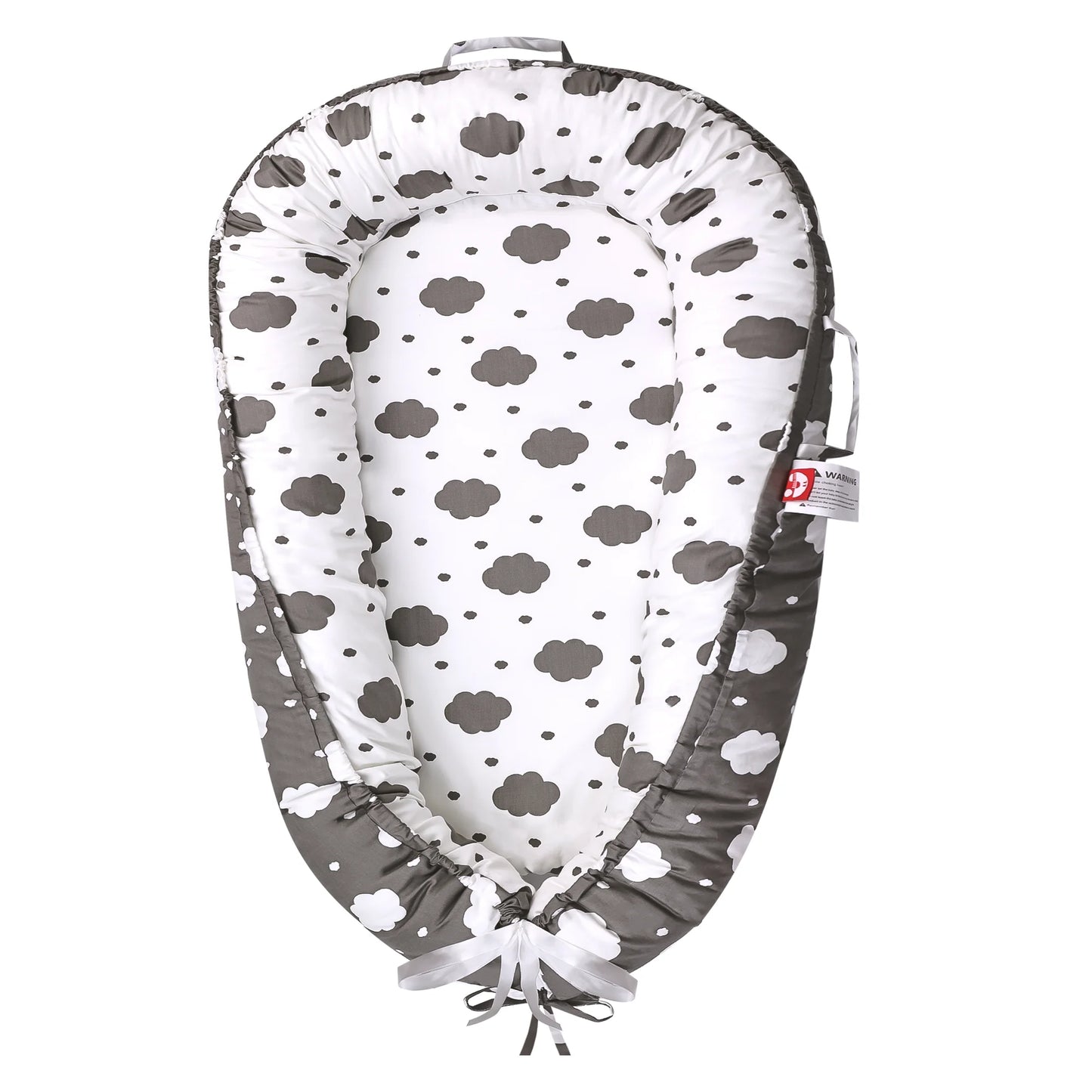 Rupoun Baby Lounger for Newborn Boys and Girls, Portable Infant Nest, Gray