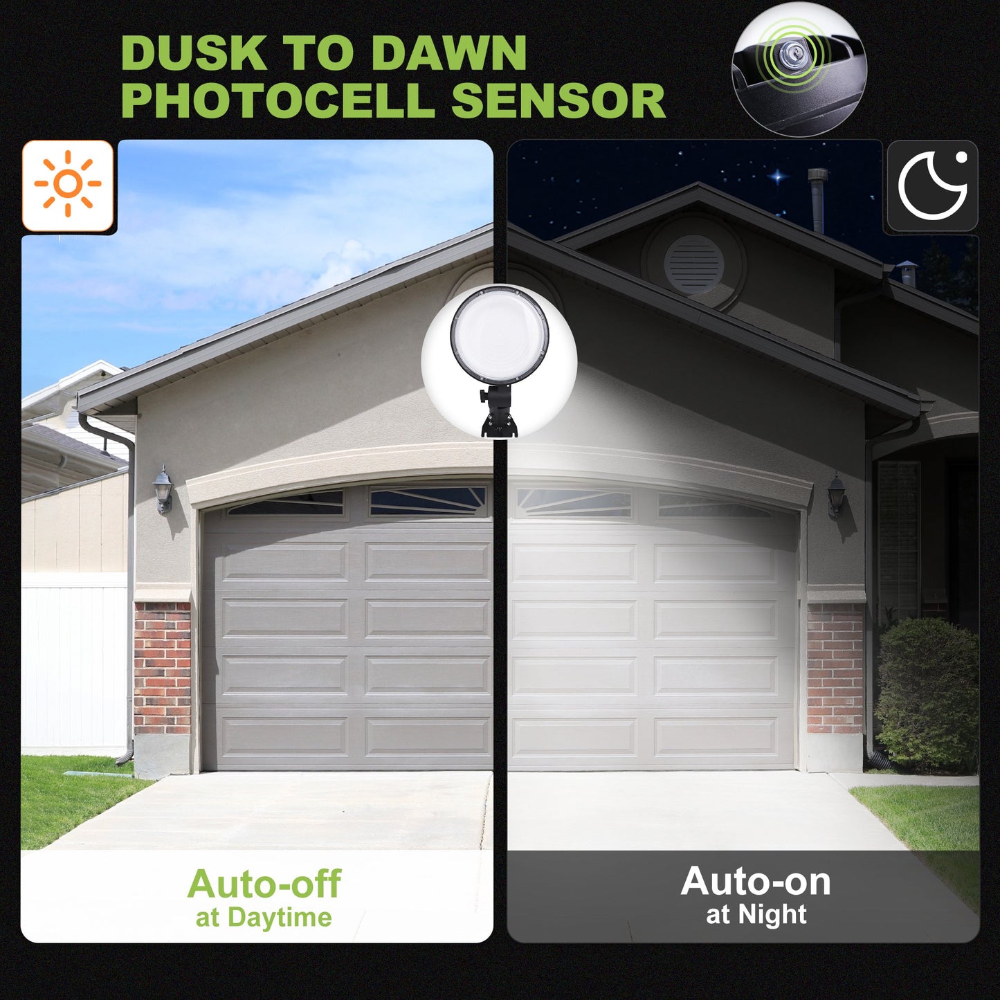 OHHANI LED Barn Light, 120W Outdoor Dusk to Dawn Security Light, 20000LM Daylight Waterproof for Yard