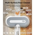 FVSA Cordless Electric Mop, Self Propelled Spin Mop for Floor Cleaning with Water Spray and LED Light, Adjustable Handle, 60 Min Runtime