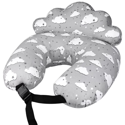 Rupoun Nursinfg Pillow with Waist Strap for Breastfeeding, Grey