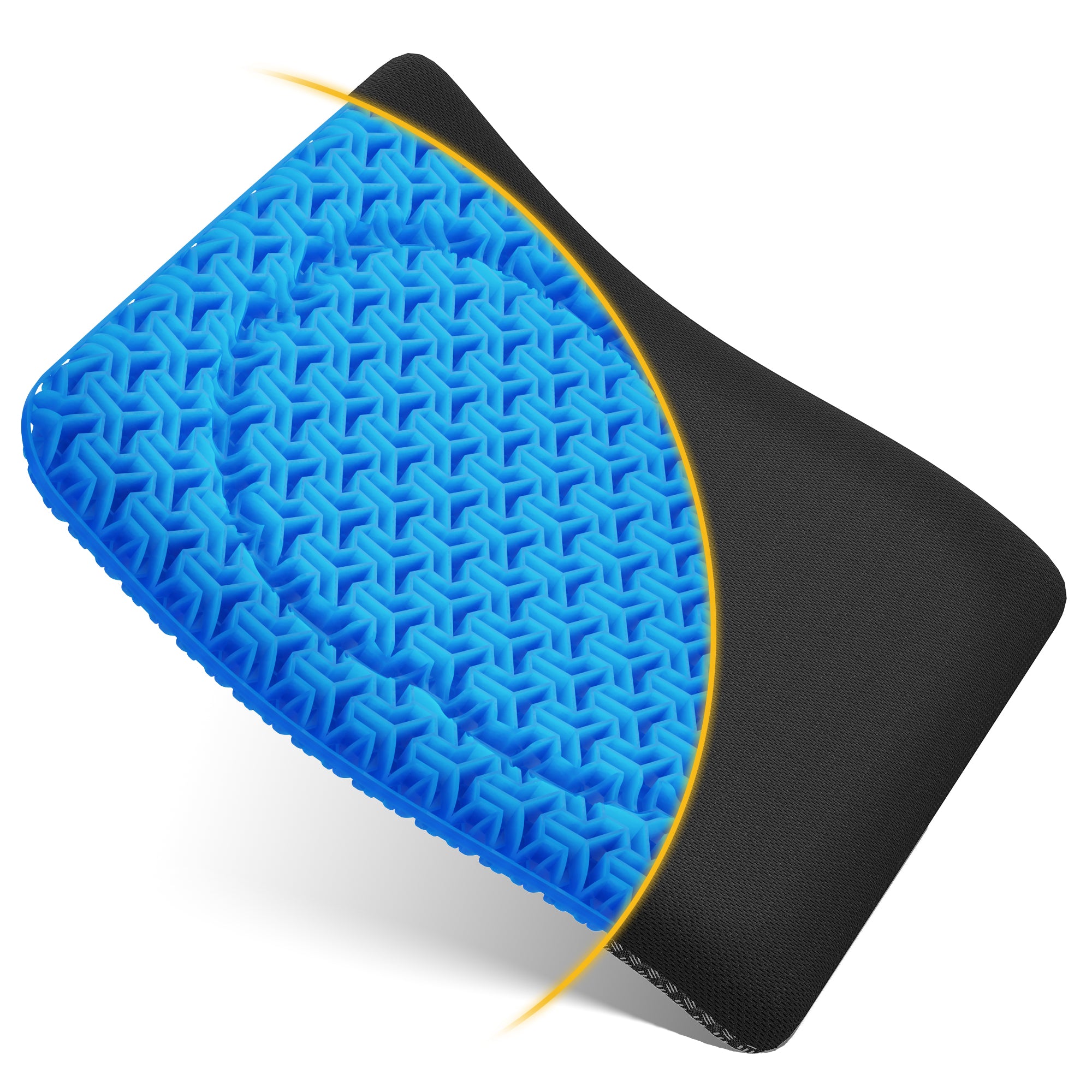 AOLIGO Gel Seat Cushion for Wheelchair, Office Chair, Car Seat, Blue