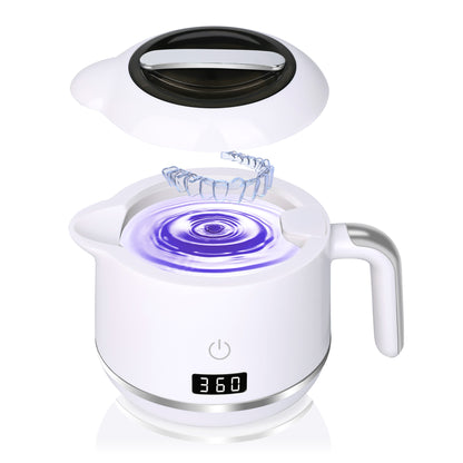 Bokyan Ultrasonic Cleaner for Dentures, Retainers, Aligners, Braces Portable Dental and Jewelry Cleaner with Ultrasonic
