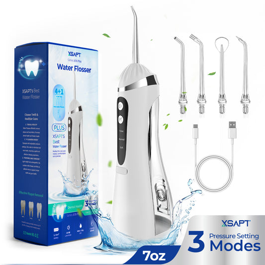 BOKYAN Cordless Water Flosser, 200ML Portable Rechargeable Oral Irrigator, White