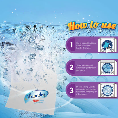 BIMZUC 80 Laundry Detergent Sheets up to 160 Loads, Travel Laundry Detergent- Fresh Linen Scent