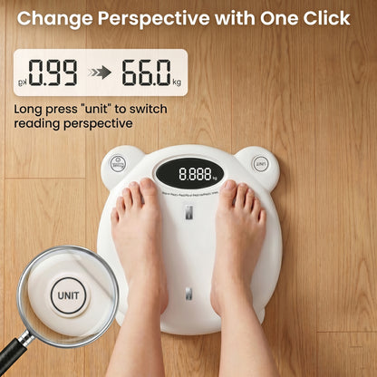 ZNQPLF Baby Scale, Infant Scale for Baby Adult and Pet, Baby Scales for Weighing Newborns, White, 265lb Max Capacity.