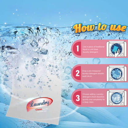 BIMZUC 80 Laundry Sheets, Laundry Detergent Sheets up to 160 Loads- Fresh Scent