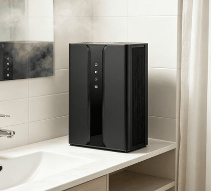 Reelexia Home Dehumidifier with 100 oz Large Water Tank, 1000 sq.ft Dehumidifiers for Bathroom, with Relaxing Ambient Light,Black