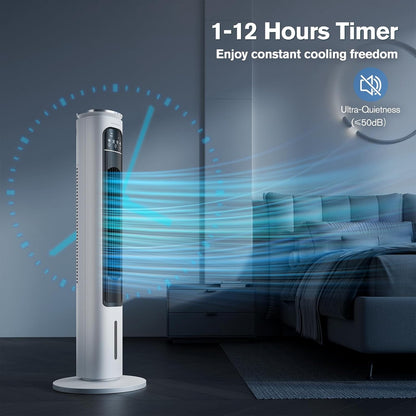 39inch Digital 3 Speed High Velocity Tower Fan w/Remote Control