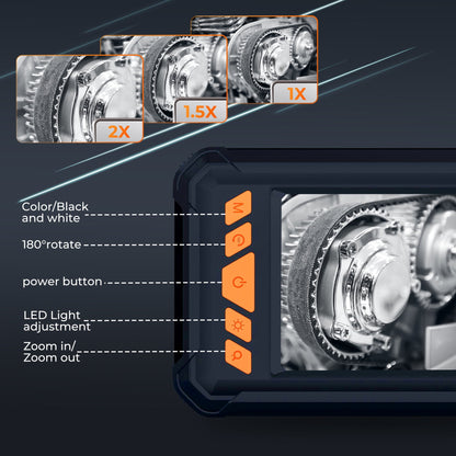 Floray 1080P HD Borescope Endoscope Camera with Light, IP67 Waterproof Snake Camera, 16.5ft Cable, 2600mAh Battery Long Lasting