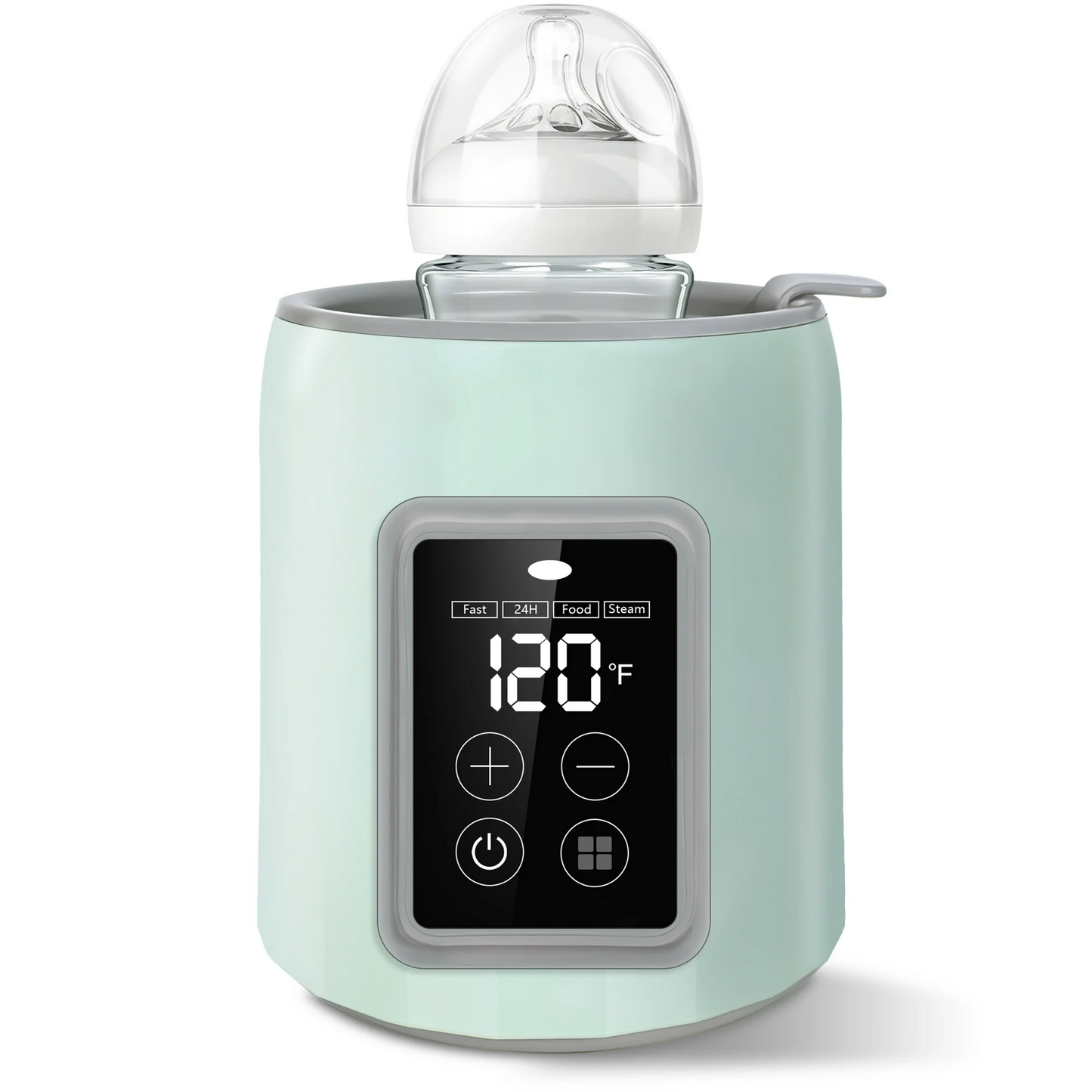 Rupoun Bottle Warmer, 4 in 1 Fast Baby Milk Portable Warmer with Timer and Temperature Control for Breastmilk or Formula, with Defrost, Sterilizer, Keep, Heat Food, Green