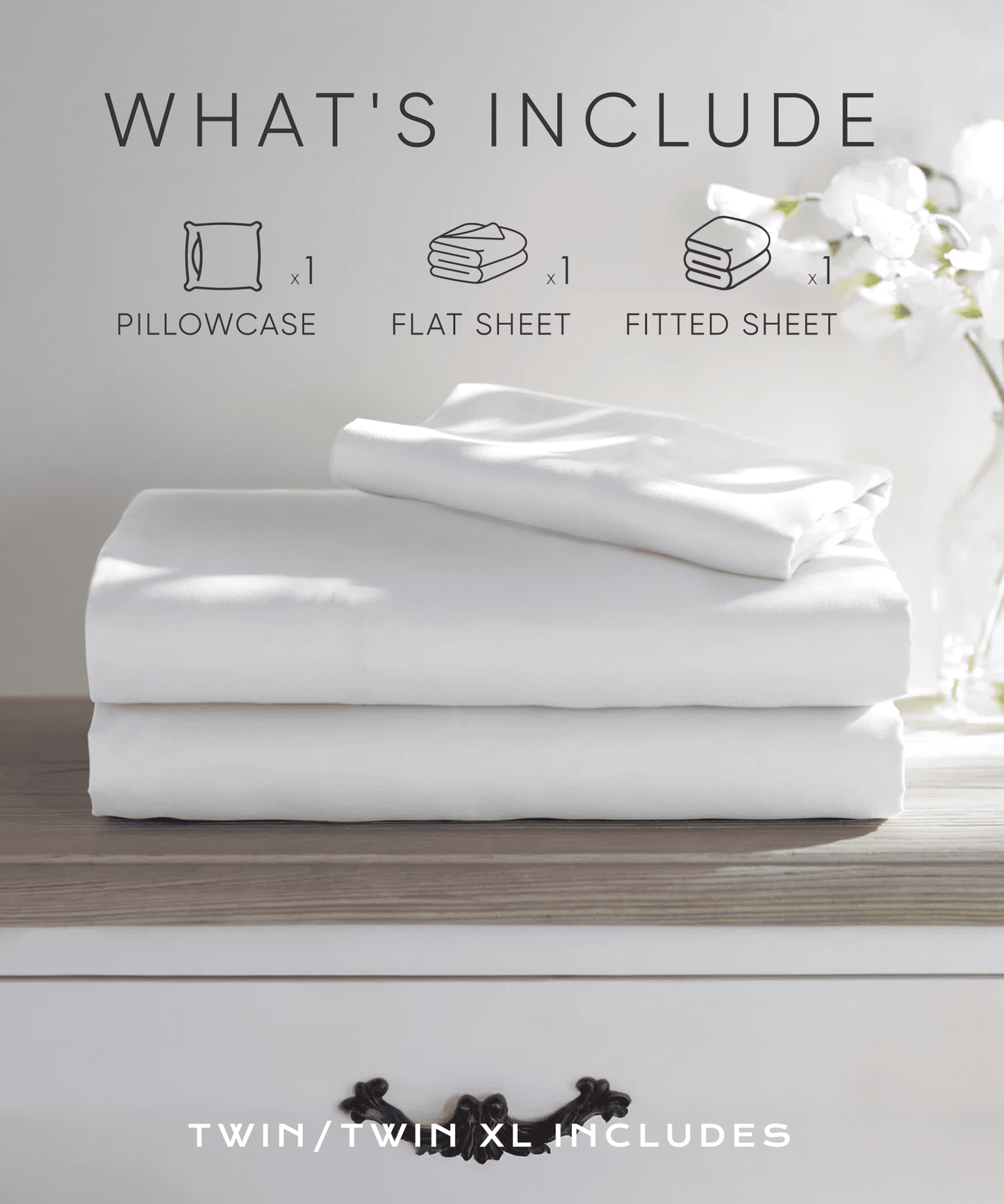 YGXNEWER Twin Sheet Set - Soft Breathable Microfiber Bedding Sheets 3 Piece, Deep Pocket up to 16"