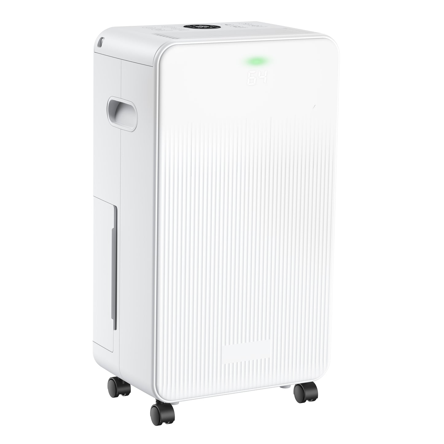 Reelexia Portable Dehumidifier for Basement Bedroom, 25 Pints Up to 1500 Sq.ft, Auto-Defrost, White