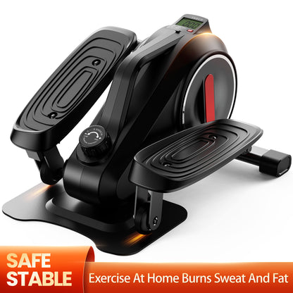 OPMUKIN Under Desk Elliptical, 8 Adjustable Speeds, Portable Foot & Leg Pedal Exerciser, Max Load 360lbs, Black