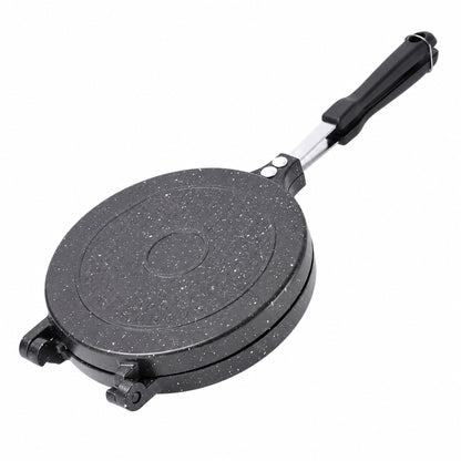 LZSDS Double Sided Frying Pan Nonstick, 2-in-1 Pancake Pan and Sandwich Maker with Locking Handle for Stovetop