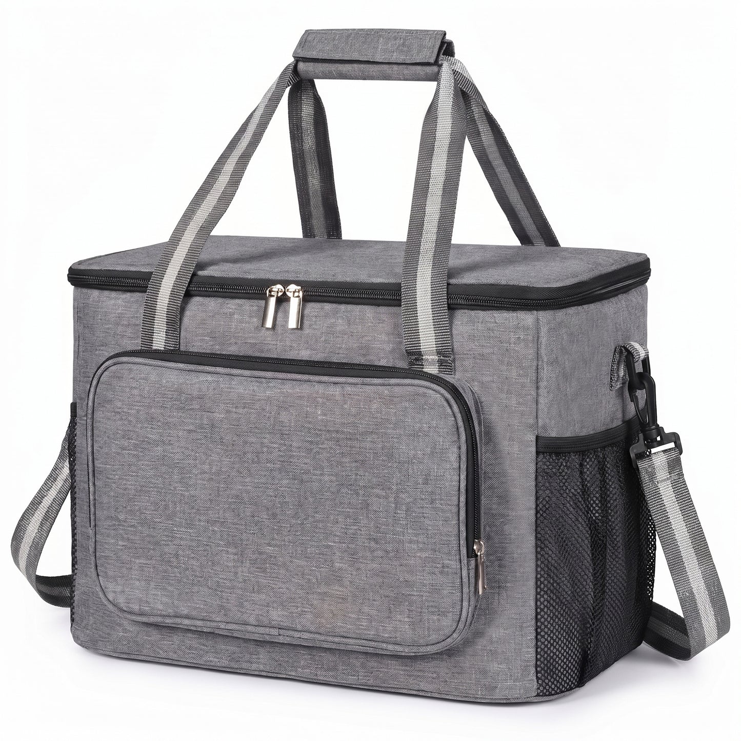 OHHANI Insulated Cooler Bag, 48 Can Leakproof 2-Compartment Camping Cooler with 24H Ice Retention, Soft Portable Cooler for Beach, Picnic, Hiking, Travel