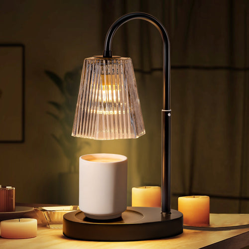 AOLIGO Candle Warmer Lamp, Tabletop with Timer and Dimmer, Adjustable Height, Flame-Free for Home Decor, Gift for Christmas