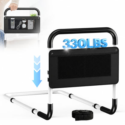 YCPINGC Bed Assist Rail for Seniors, for Elderly Adults Adjustable Safety Guard, with Storage Bag and Fixing Strap
