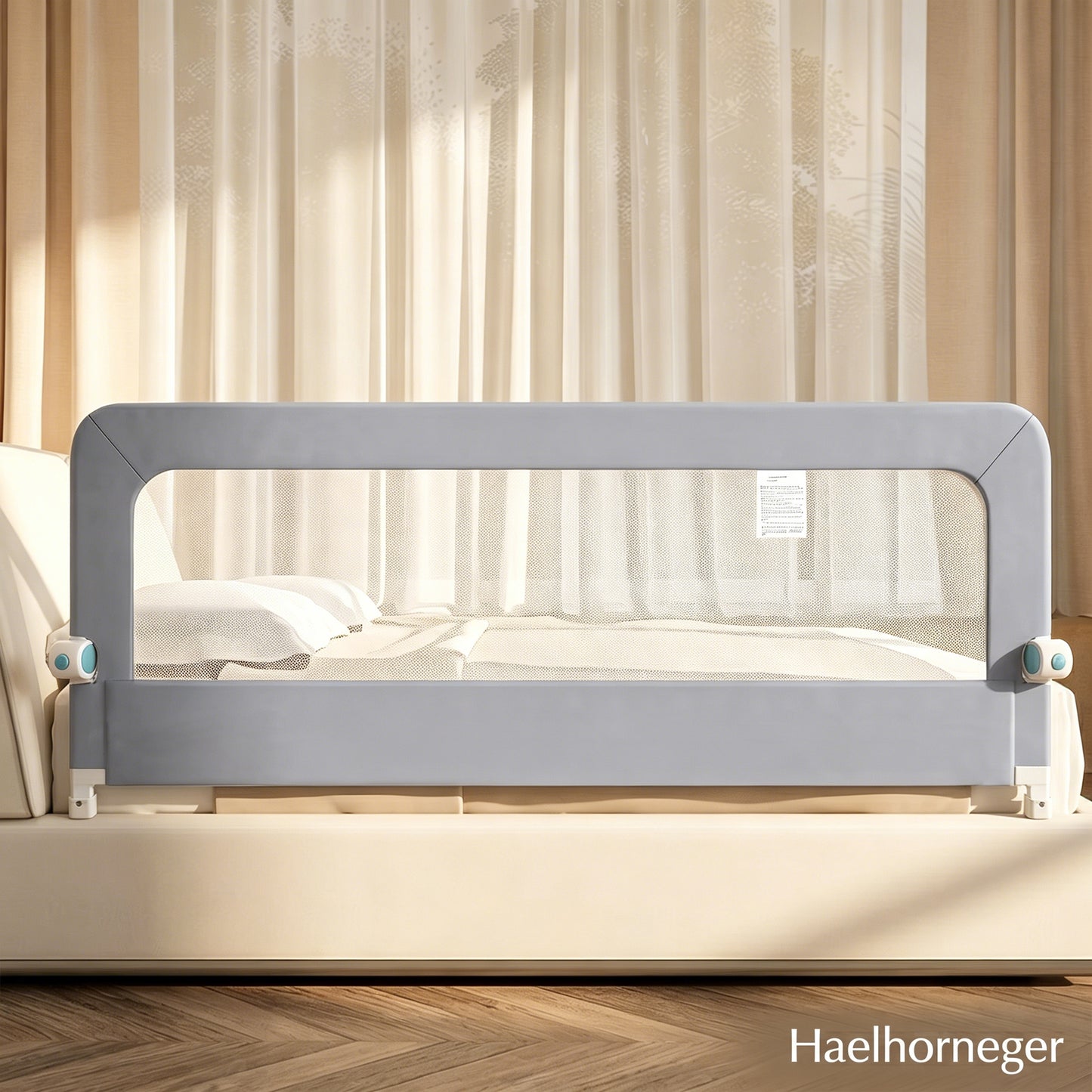 Bed Rails for Toddlers, Baby Bed Rail Guard Foldable Toddler Bed Rail (Gray, 59in Sizes)