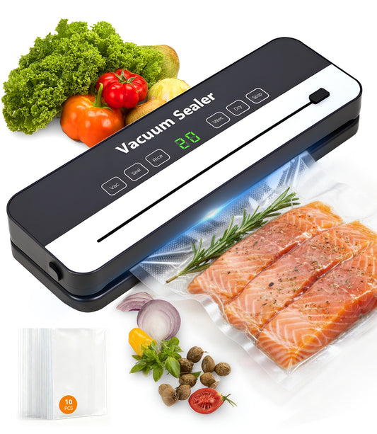 M Buder Vacuum Sealer Machine, Automatic Sealing for Food Storage with Cutter, 5 Modes, Residential, Commercial