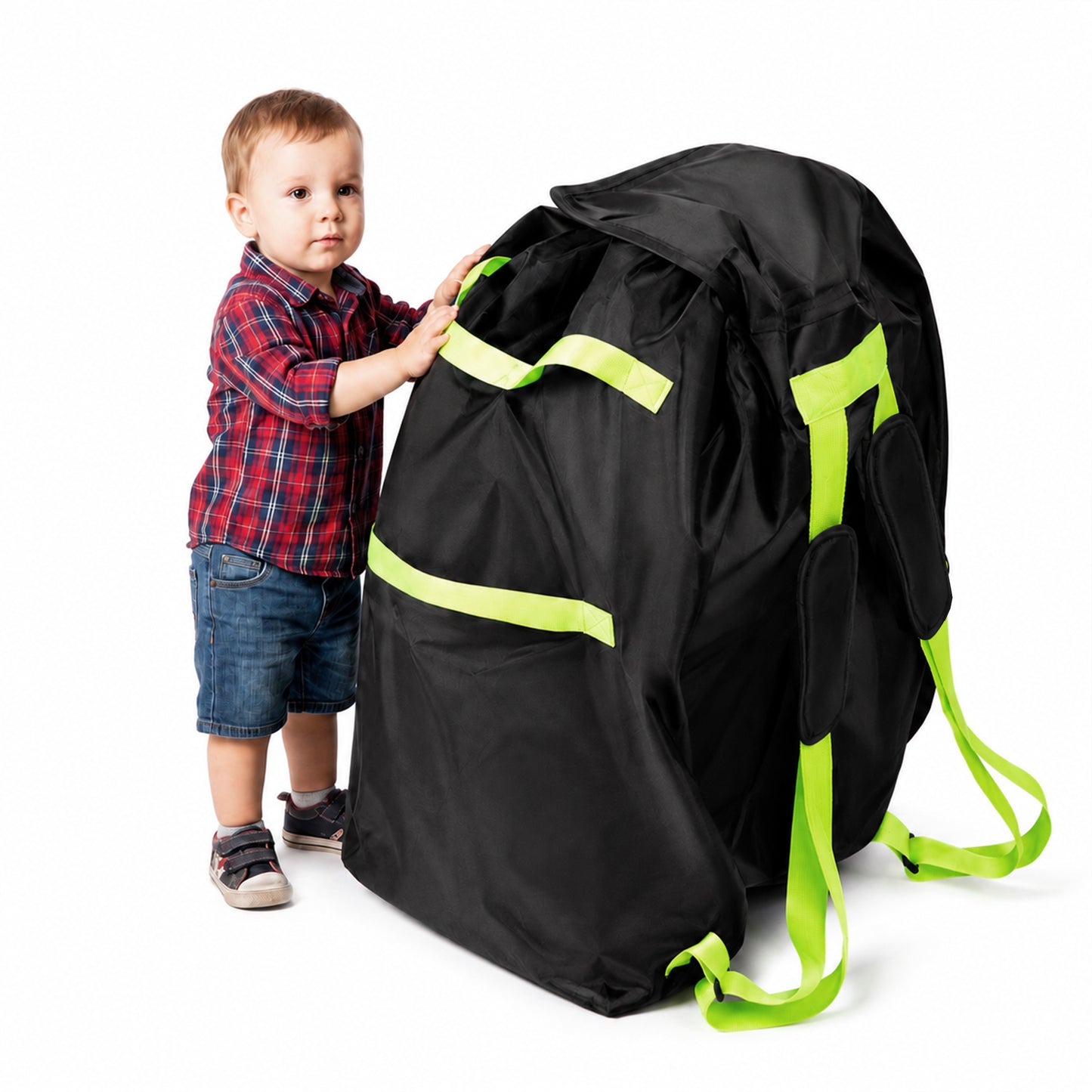ZNQPLF Car Seat Travel Bag with Padded Straps, Car Seat Backpack Travel Bag for Airplane Air Travel, Waterproof Oxford Gate Check Storage Bag