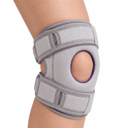 Bokyan Knee Brace, Adjustable Knee Braces Support with Patella Gel Pad & Side Stabilizers, Knee Support Sleeve for Meniscus Tear, Arthritis and Pain Relief, Men & Women