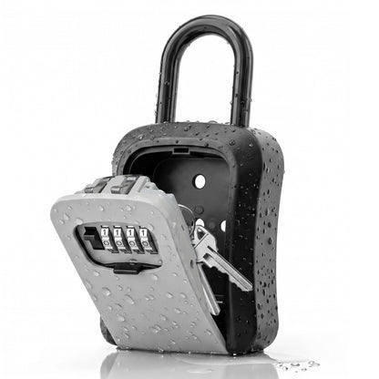 Alylo Key Lock Box, Wall Mount Safe & 4-Digit Resettable Key Storage for Home Outdoor