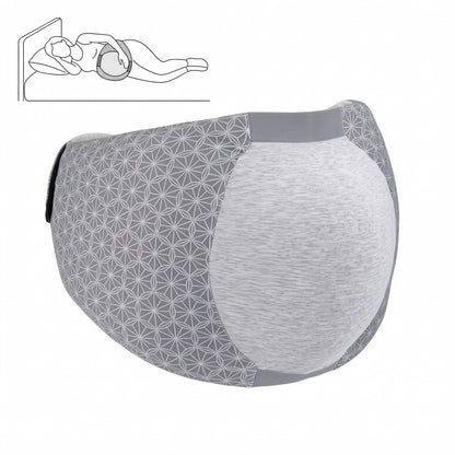 Haelhorneger Pregnancy Support Belt, Side Sleeping Maternity Belt with Memory Foam Belly Support, Adjustable Pregnancy Belt for Women, Gray