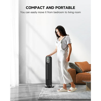 NFTIGB Oscillating Tower Fan for Home, Quiet Fans with Remote, 9H Timer, 3 Modes 3 Speeds, 29 inch, Black, New