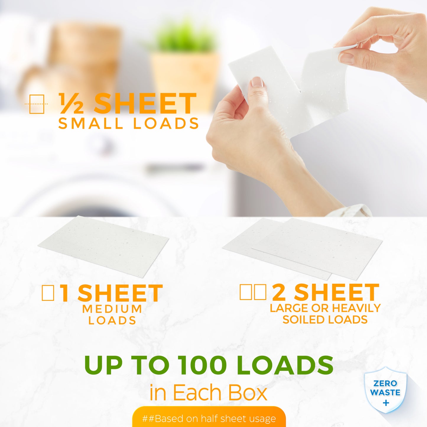 BIMZUC 300 Count Unscented Laundry Sheets, Laundry Detergent Sheets up to 600 Loads