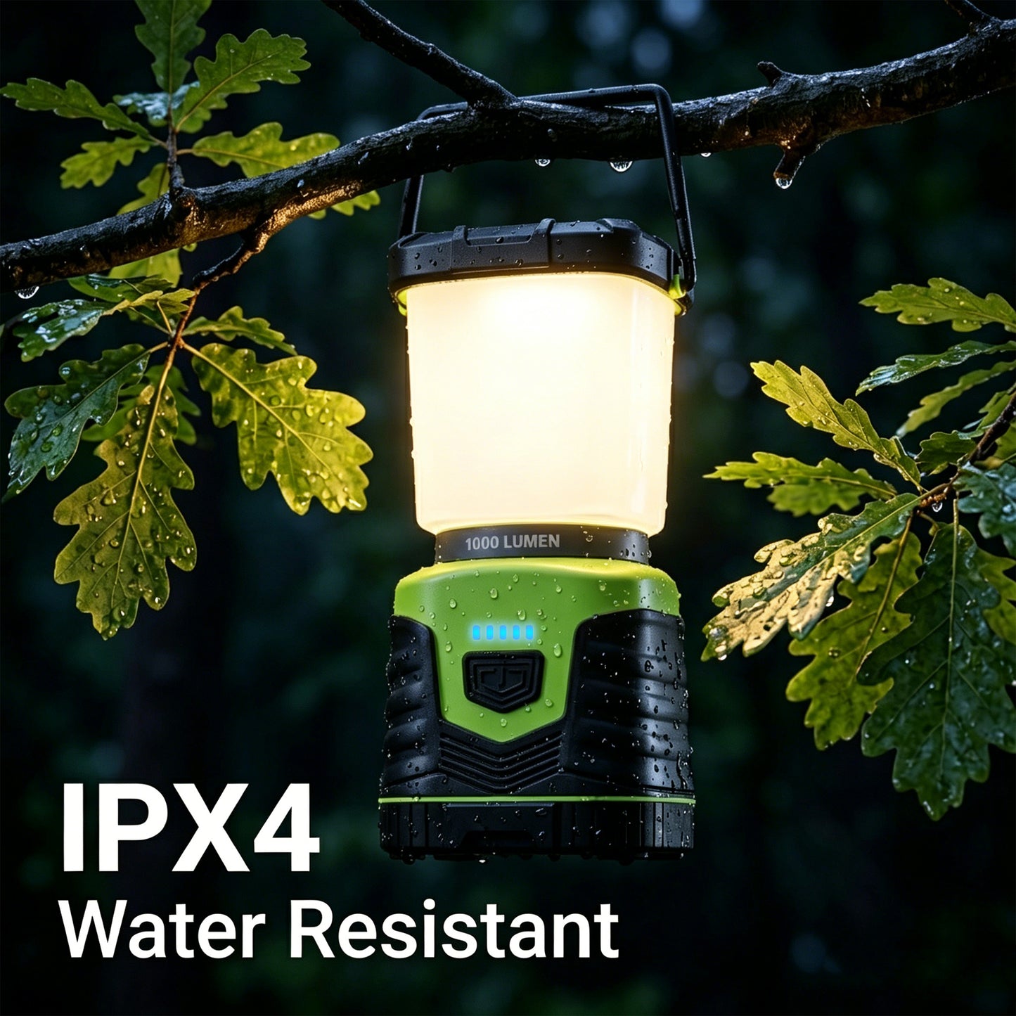 OHHANI Camping Lantern 1000LM with 5 Modes Camping Light Rechargeable for Power Cuts, Emergency Lighting, Hiking, Camping