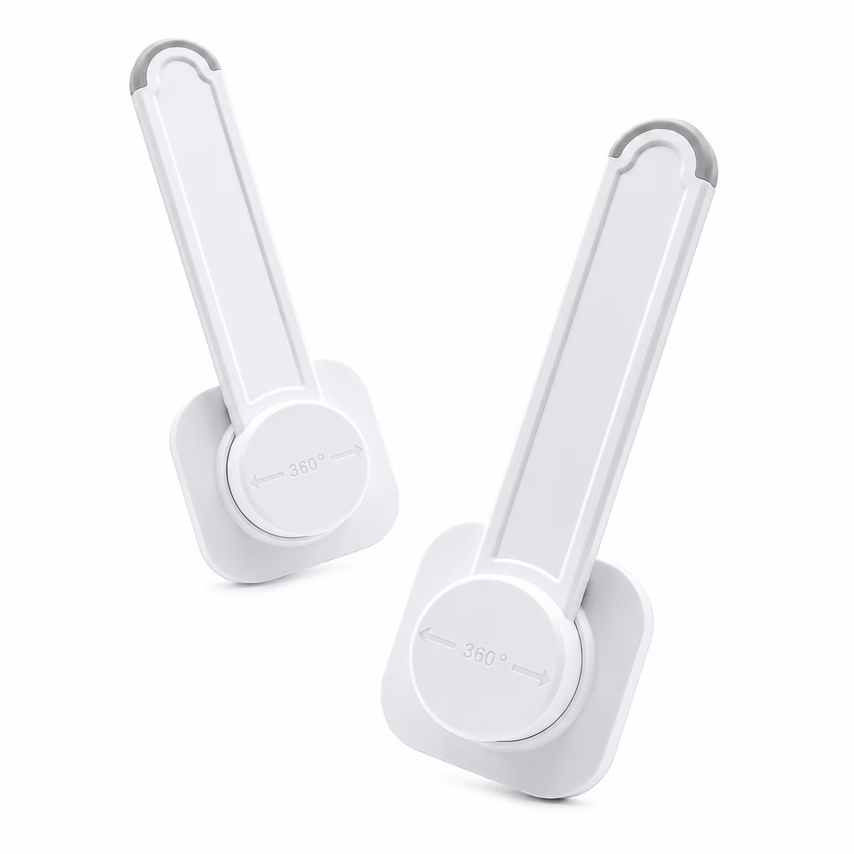 ZNQPLF White No Drill Baby Proof Toilet Lock, 2 Pack 3M Adhesive Universal Child Safety Lid Lock for Most Toilets
