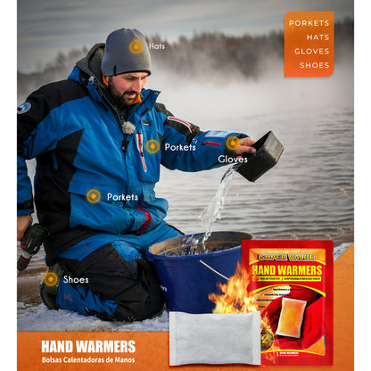 NFTIGB Hand Warmers Disposable 125 Pack, Long Lasting Safe Air Activated, up to 12 Hours of Heating