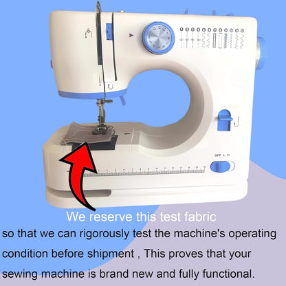 OHHANI Mini Sewing Machine with Electric Foot Pedal Dual Mode, Dual Speed, Automatic Winding, LED Thread Trimmer, Portable, Work Box, Suitable for Beginners, Home Repair, Handicraft