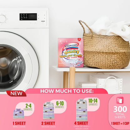 BIMZUC 80 Laundry Sheets, Laundry Detergent Sheets up to 160 Loads- Fresh Scent