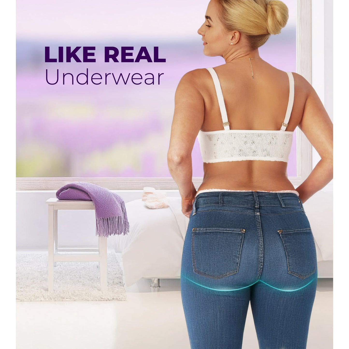 Bokyan Adult Incontinence Underwear for Women,Postpartum Bladder Leak Underwear,Disposable,XL,20 Ct