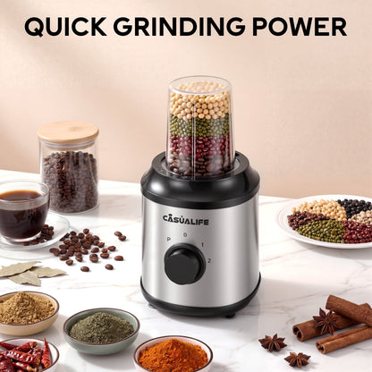 Casualife Countertop Blender Food Processor Combo, 6 in 1 Kitchen Electric Blender/Grinder/Chopper,New