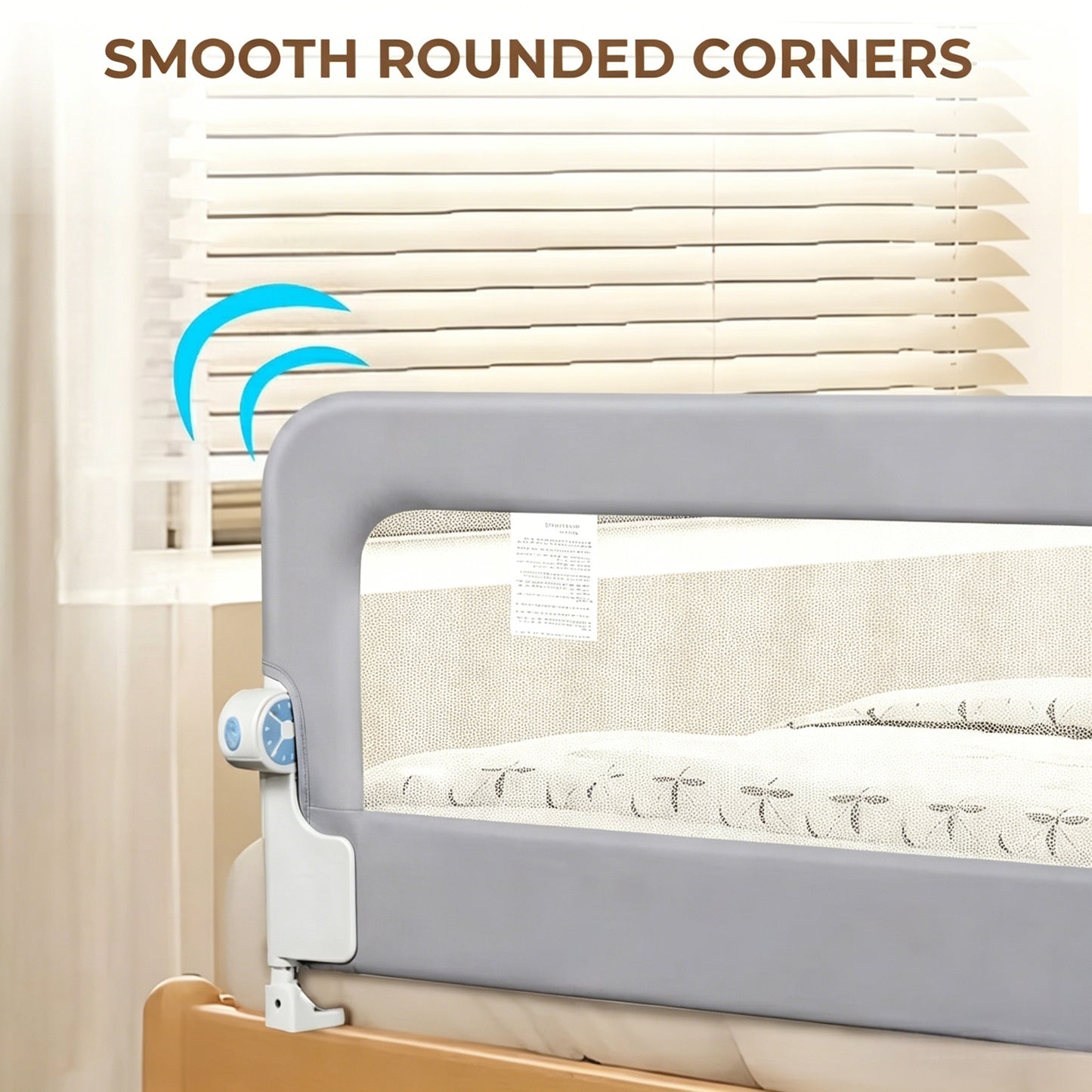 Bed Rails for Toddlers, Baby Bed Rail Guard Foldable Toddler Bed Rail (Gray, 59in Sizes)