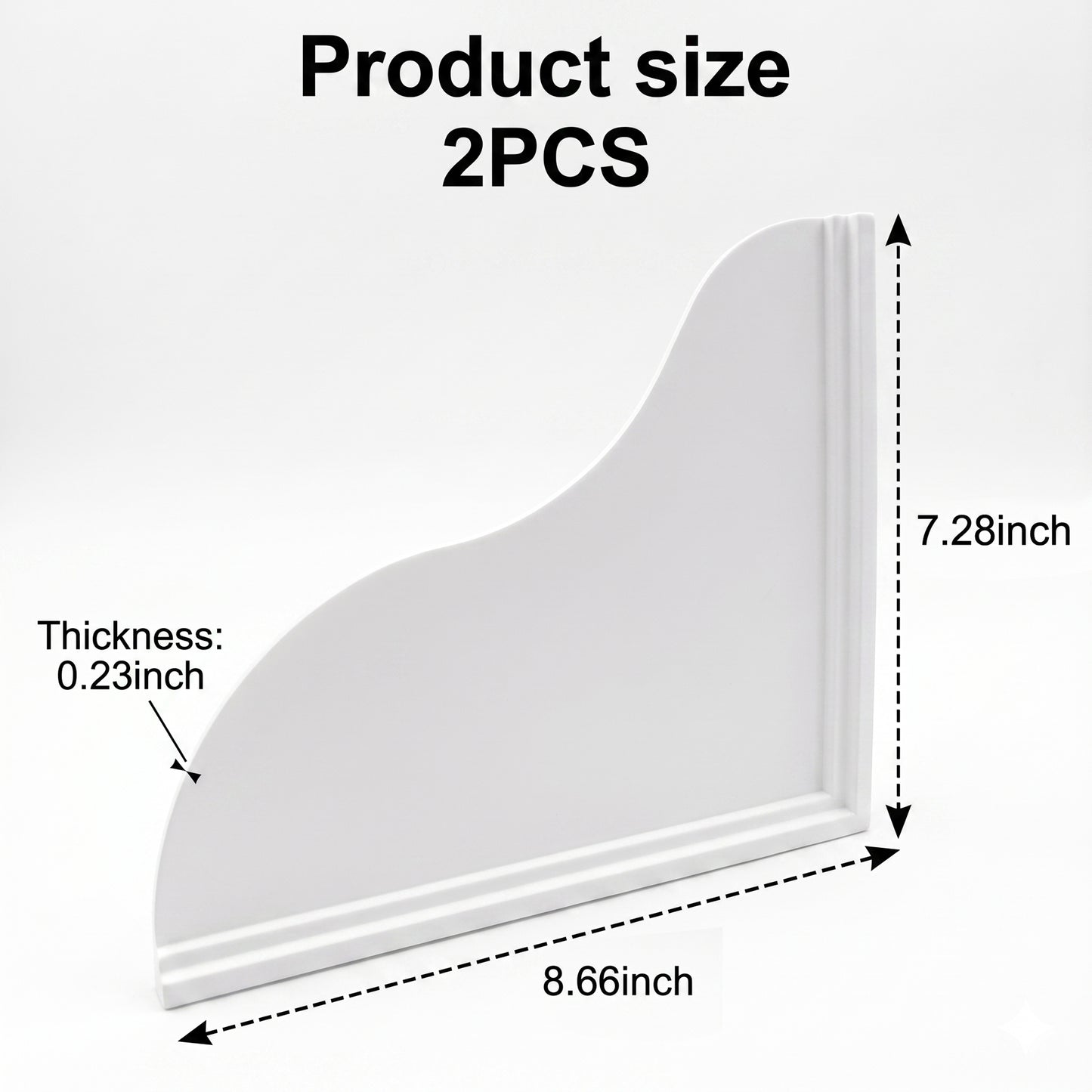 LZSDS 2 Pack Silicone Splash Guard for Bathtub, 8.66 Inch Adhesive Shower Water Deflector with Strong Hold