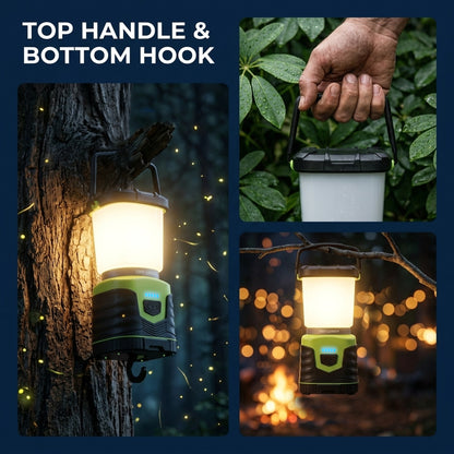 OHHANI Camping Lantern 1000LM with 5 Modes Camping Light Rechargeable for Power Cuts, Emergency Lighting, Hiking, Camping