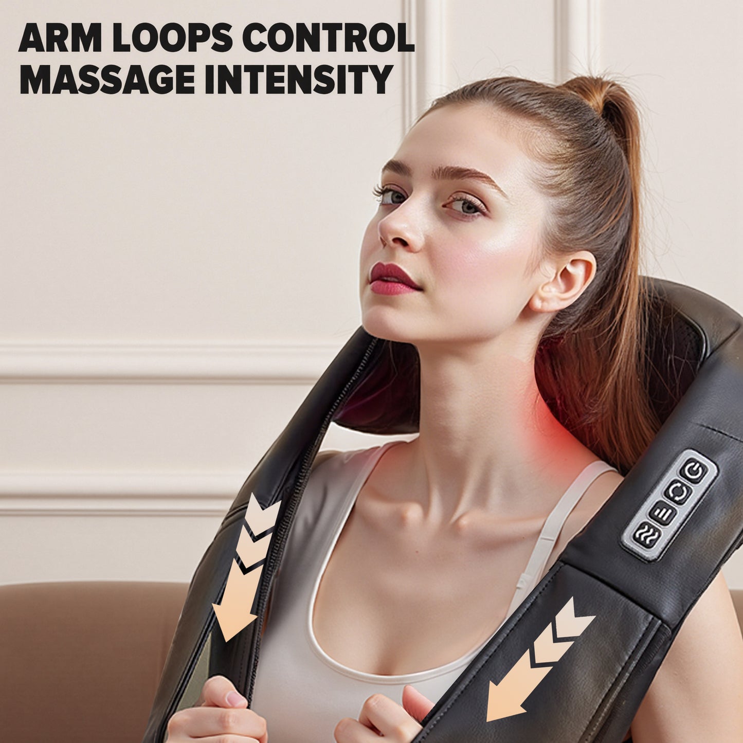 Bokyan Neck Massager Cordless, Shiatsu Shoulder and Kneading Back with Heat, USB-C Rechargeable for Home, Office, Car Use and Travel Use, Black