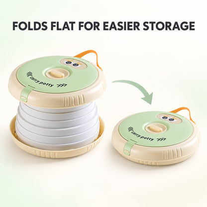 ZNQPLF Portable Potty for Toddlers, Foldable Travel Toilet for Potty Training, Mint Green
