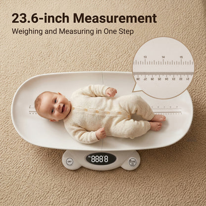 ZNQPLF Baby Scale, Infant Scale for Baby Adult and Pet, Baby Scales for Weighing Newborns, White, 265lb Max Capacity.