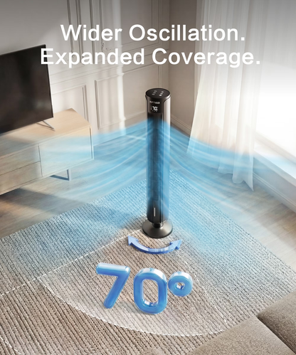 NFTIGB Tower Fan for Bedroom, 36 inch Oscillating Fans that Blow Cold Air, 3 Speeds, 3 Modes 12H Timer, Standing Floor Fan for Home Office, Black