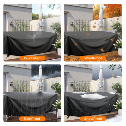 OHHANI Patio Furniture Covers Waterproof Outdoor Couch Sectional Sofa Set Cover 108" x 82" x 28"