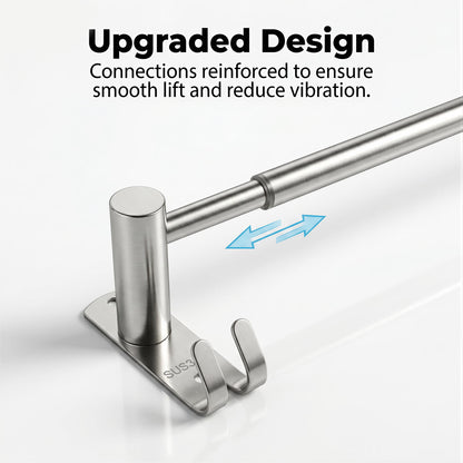LZSDS Towel Racks for Bathroom Wall Mounted, 304 Stainless Steel Retractable Towel Bar 16-29 in with Hooks