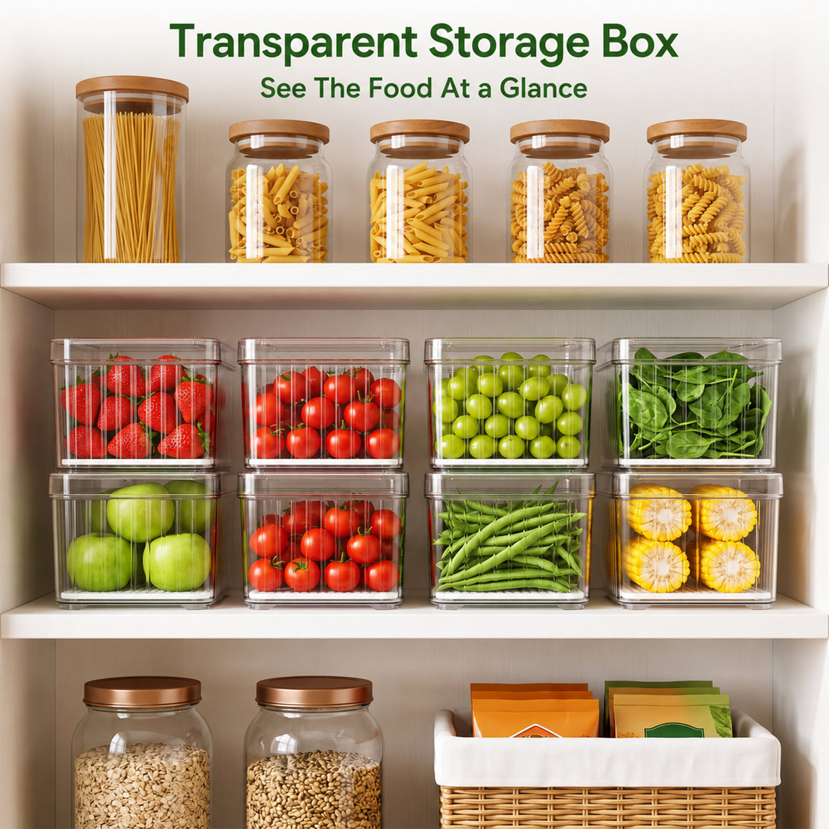 M Buder 10 PCS Fruit Storage Containers for Fridge, Food Storage Containers with Removable Colander, Leakproof Fridge Organizer Bins For Fruits, Vegetables, Snacks Keeper Fresh