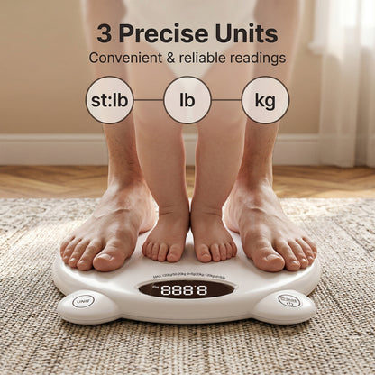 ZNQPLF Baby Scale, Infant Scale for Baby Adult and Pet, Baby Scales for Weighing Newborns, White, 265lb Max Capacity.